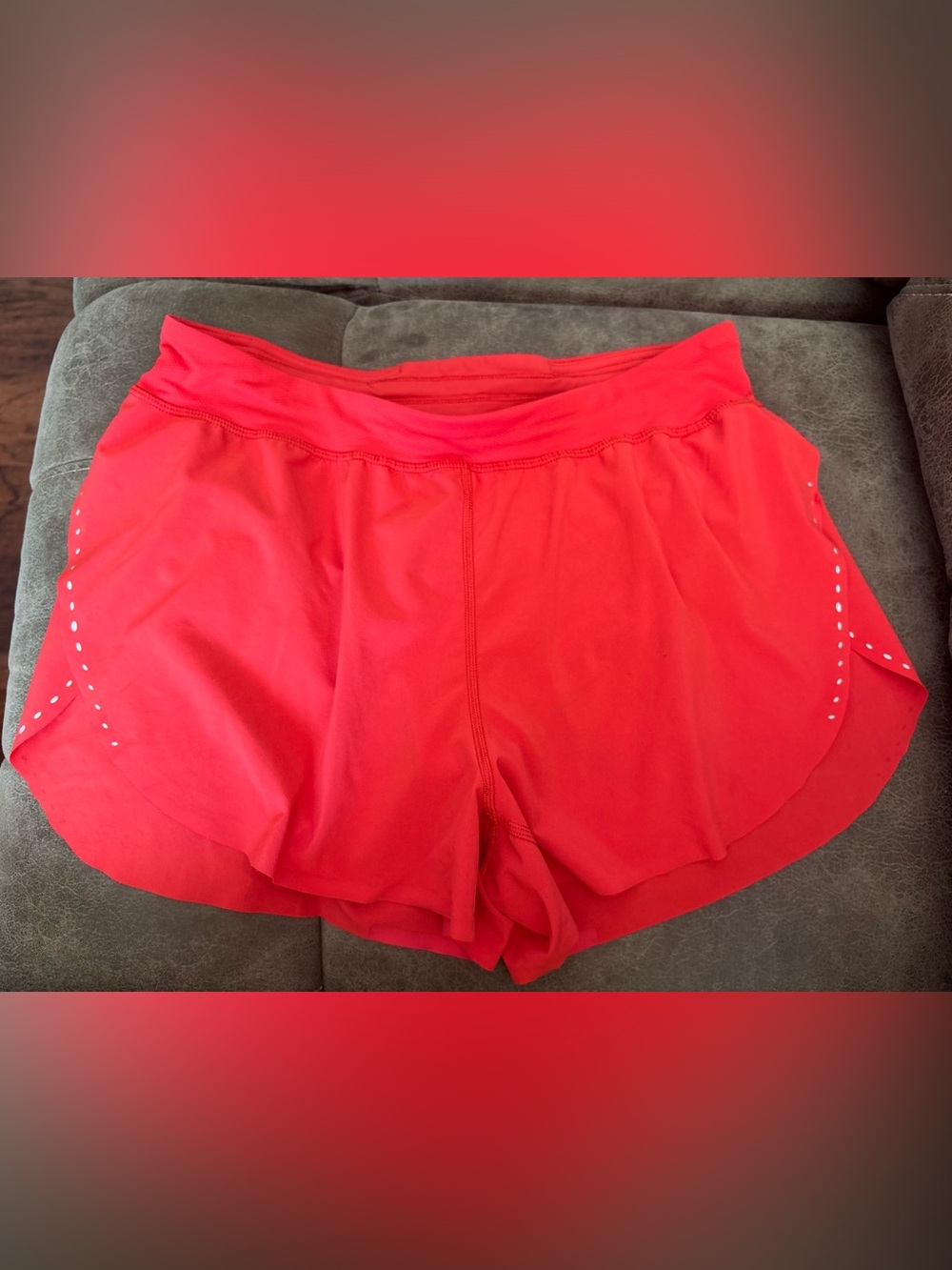 lululemon athletica Red Athletic Shorts